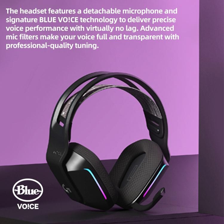 Wireless Rgb Gaming Headset With Light Speed - Purple
