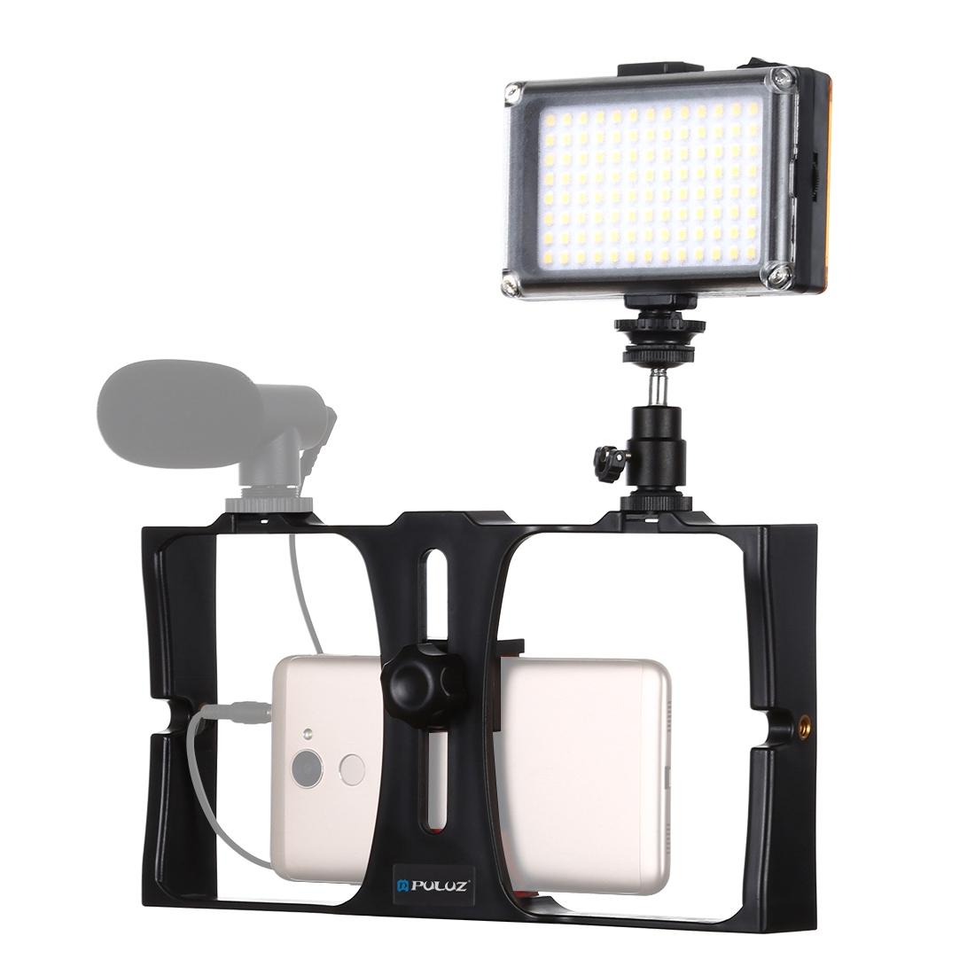 Vlogging Live Broadcast Led Selfie Light Kit With Tripod Head - Red