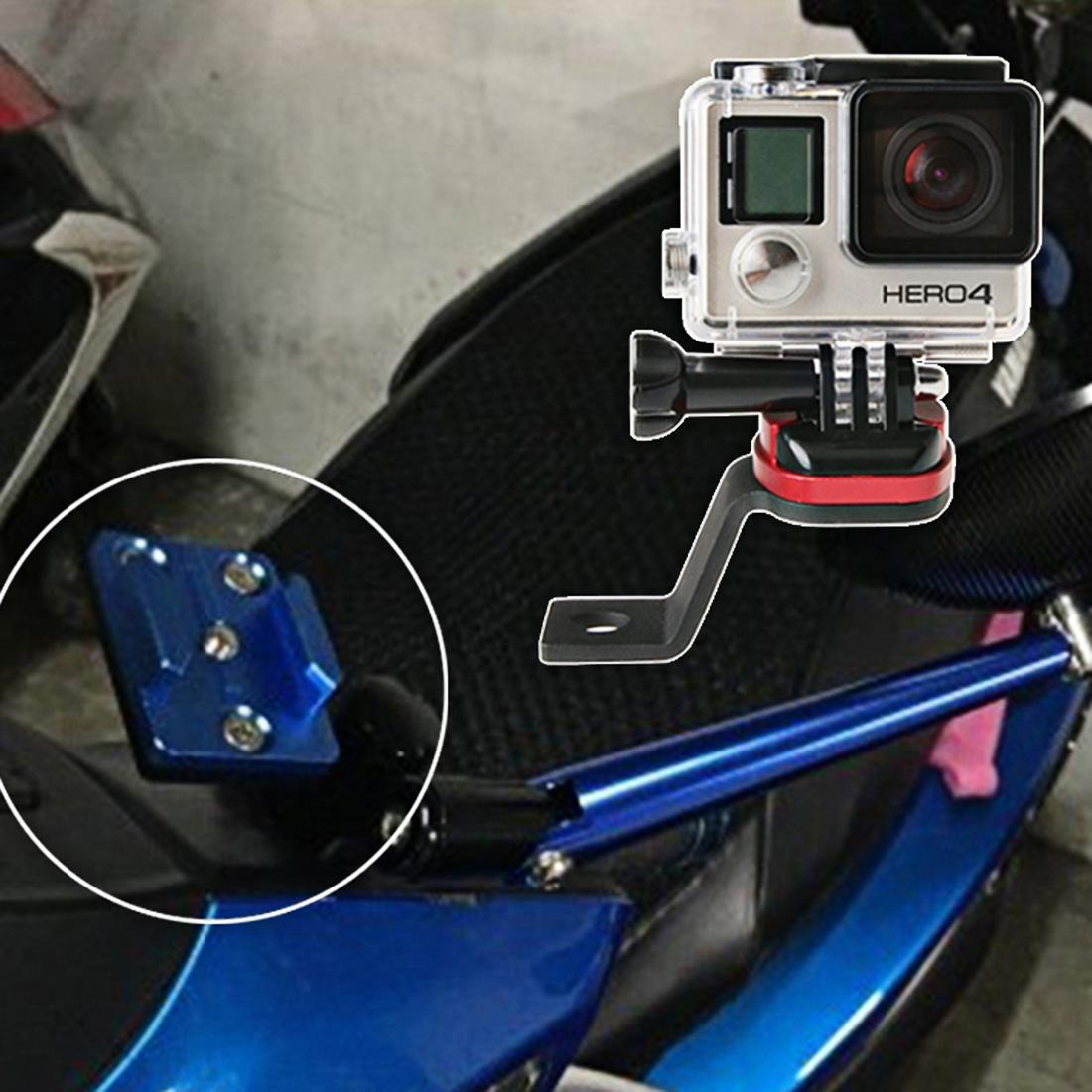 Universal Rearview Mirror Mount for Action Cameras - Red