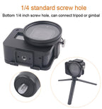 Aluminum Protective Cage with Insurance Frame and 52mm Uv Lens for Gopro Hero7 / 6 / 5 - Red