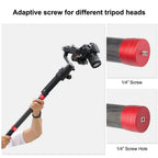35cm Carbon Fiber Monopod Extension for Gimbal - Red