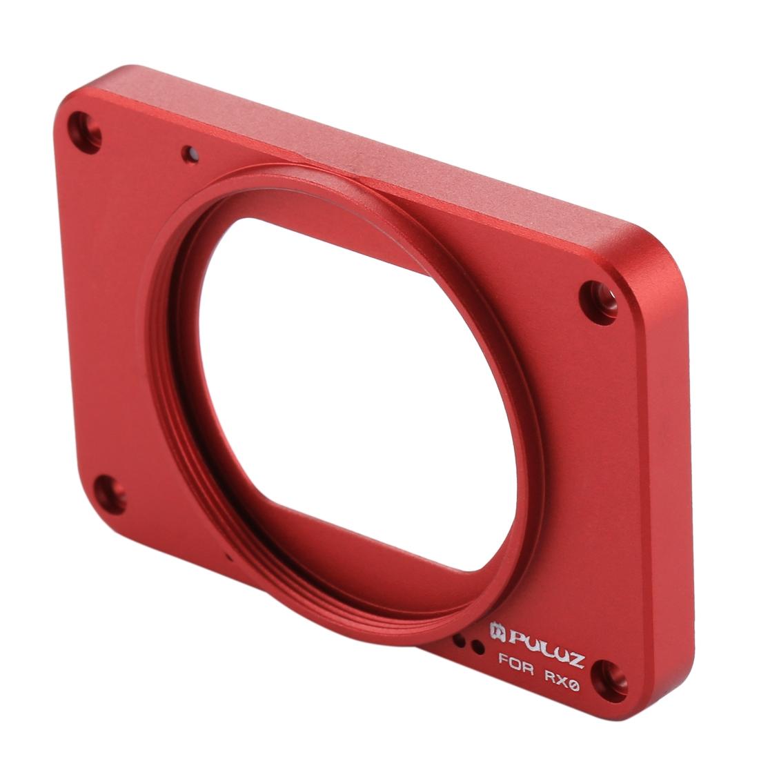 Sony Rx0 / Rx0 Ii Front Panel with Uv Filter and Sunshade - Red
