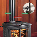 Eco-friendly Heat Powered Stove Fan for Wood / Gas / Pellet Stoves - Rose Red