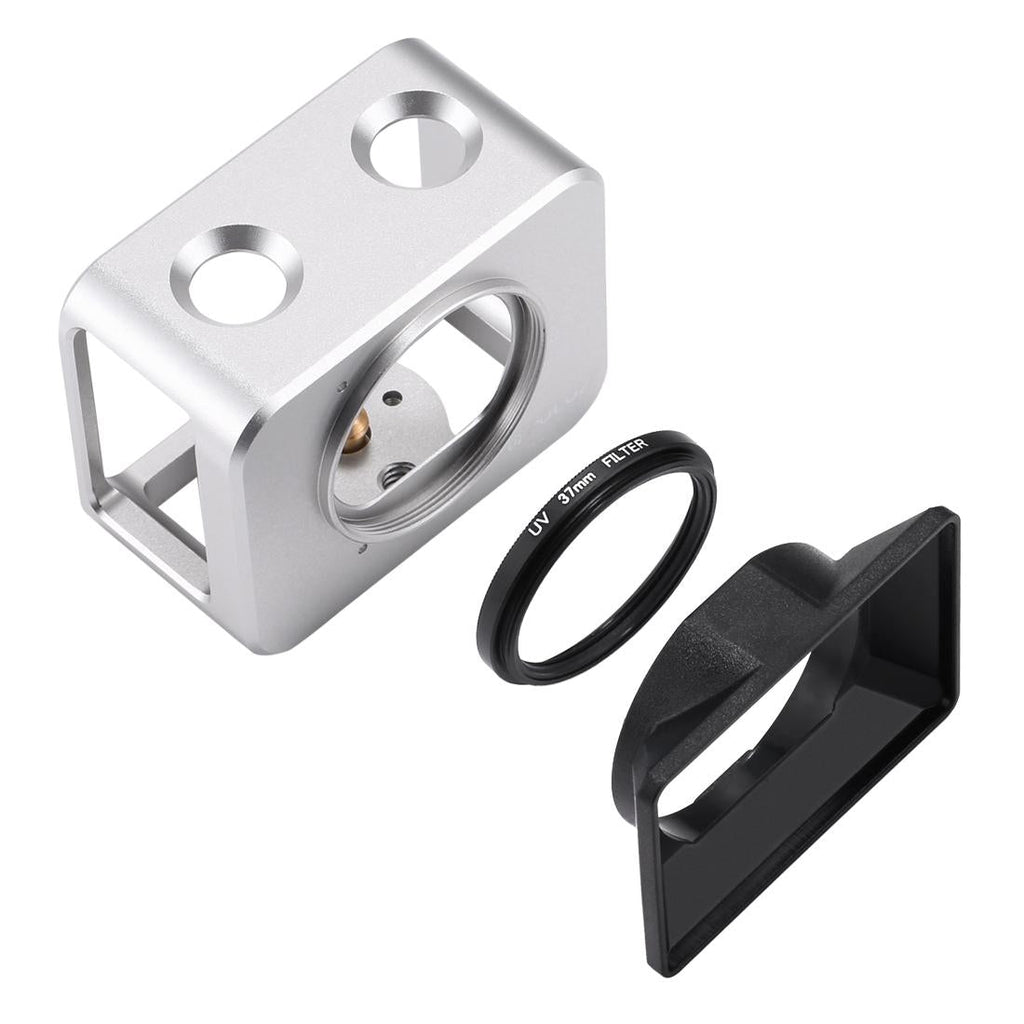 Sony Rx0 Protective Cage with 37mm Lens and Sunshade - Silver