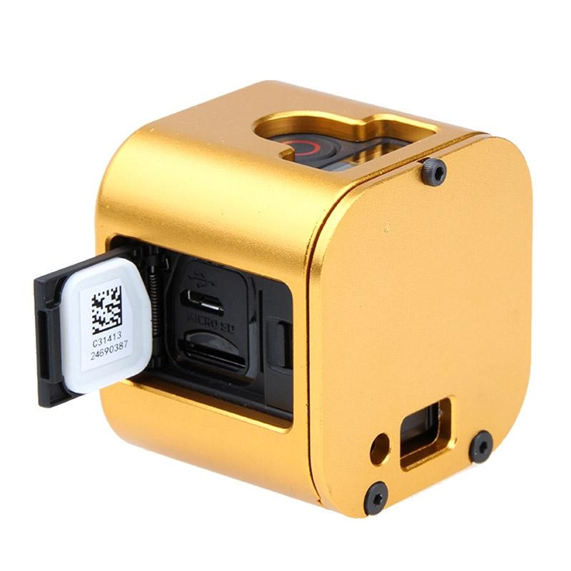 Aluminum Protective Cage for Gopro Session Cameras - Silver
