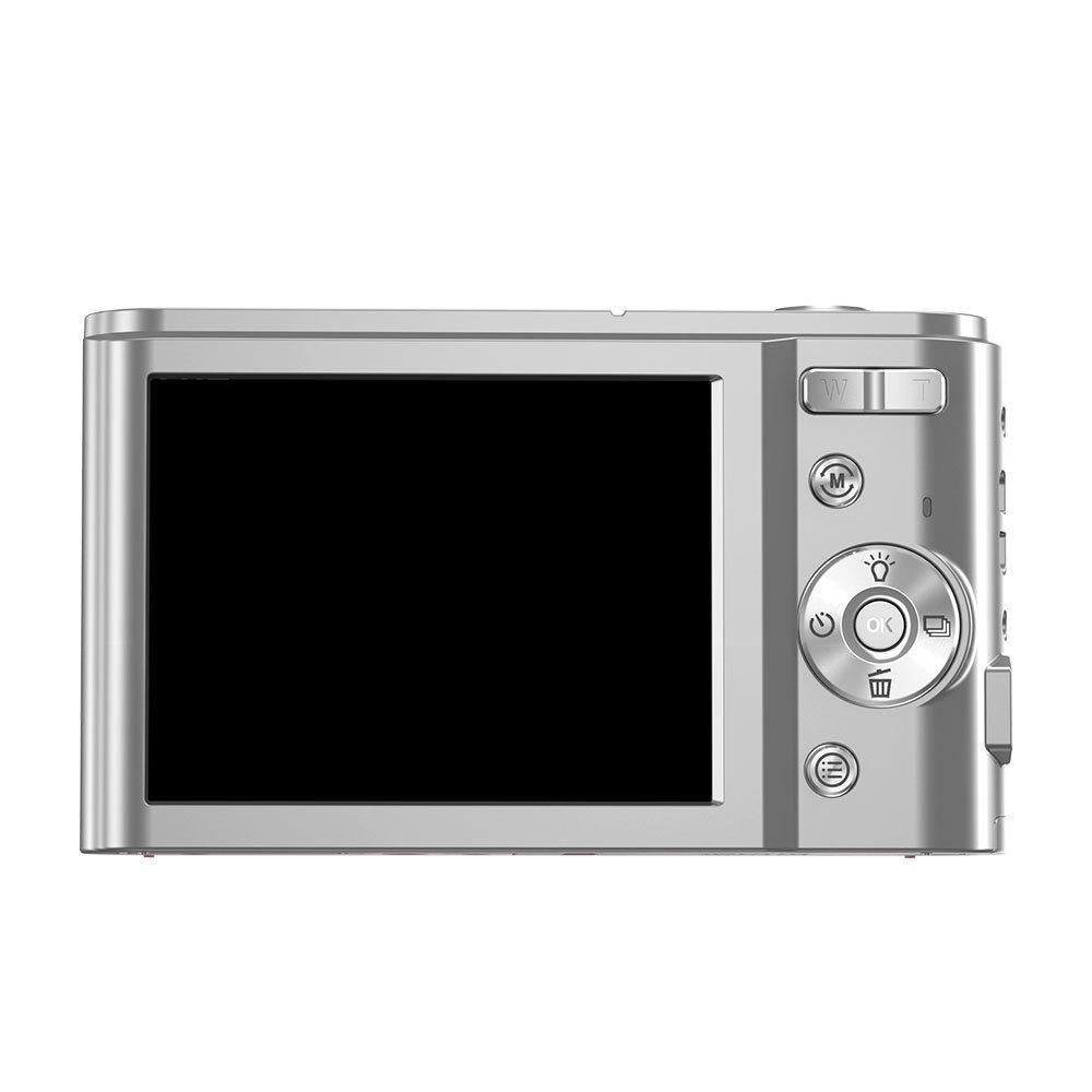 2.7k Full Hd 44mp 16x Zoom 2.88 Digital Camera for Kids - Silver