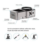 Aluminum Cage for Dji Action 2 - Cnc Alloy - Titanium Color
