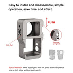 Aluminum Cage for Dji Action 2 - Cnc Alloy - Titanium Color