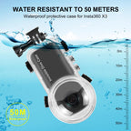 Waterproof Dive Case for Insta360 X3 - 50m Depth
