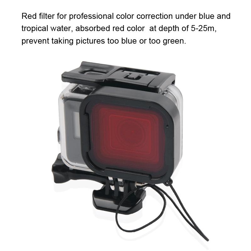 Waterproof Housing Case for Gopro Hero6 / 5 with Touch Screen Back Cover - 45m