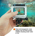 Waterproof Housing Case for Gopro Hero6 / 5 with Touch Screen Back Cover - 45m