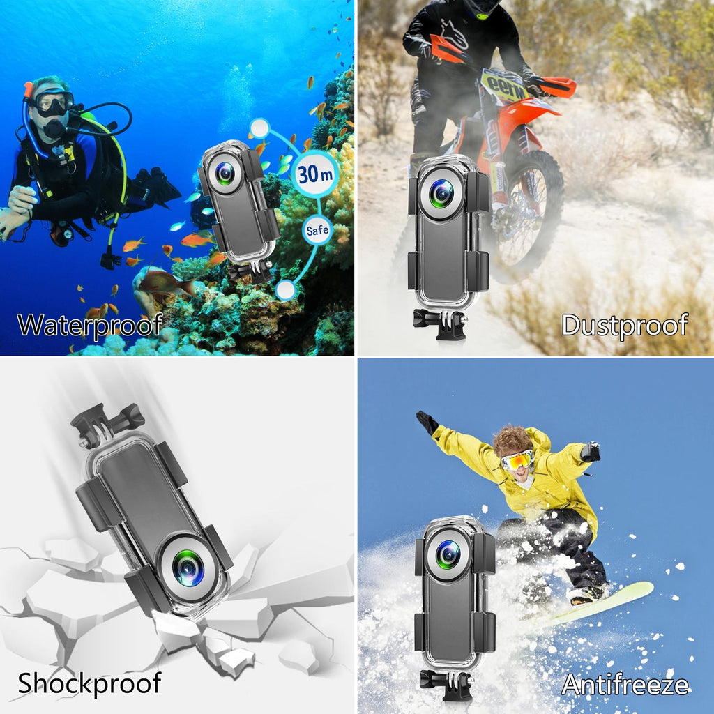 Waterproof Housing for Insta360 one X2 - 30m Depth