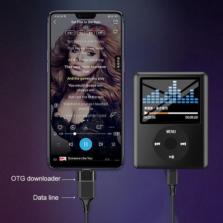 1.8 Inch Tft Mp4 Player W / Tf Slot Recorder Fm E Book & Calendar - Baby Blue