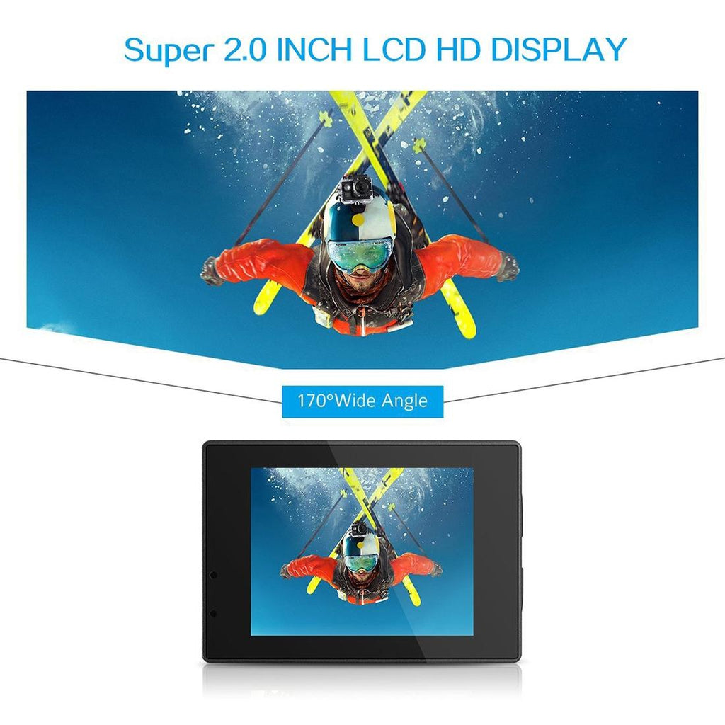 Waterproof Full Hd 1080p Sports Camcorder with Lcd and Case - Sj4000