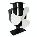 High-temp Metal Heat-powered Stove Fan - 3 Blades - White