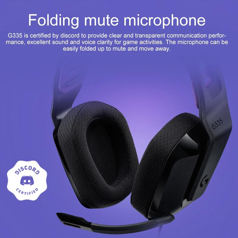 Foldable Wired Gaming Headset With Mic - White
