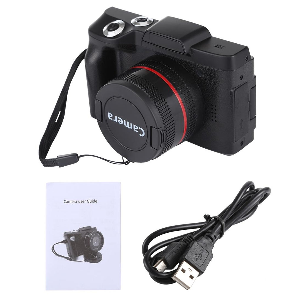 Hd 720p Recording Flip Screen Digital Camera with Interchangeable Lens and Infrared Lens - White