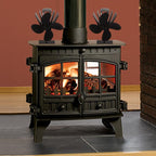 Eco-friendly Heat Powered Stove Fan for Wood / Gas / Pellet Stoves - White