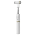 Reinforced Bluetooth Remote Control Selfie Stick with Hidden Design - White