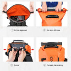Waterproof Upstream Storage Shoulder Bag L For Mountaineering - Yellow
