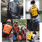 Waterproof Upstream Storage Shoulder Bag L For Mountaineering - Yellow