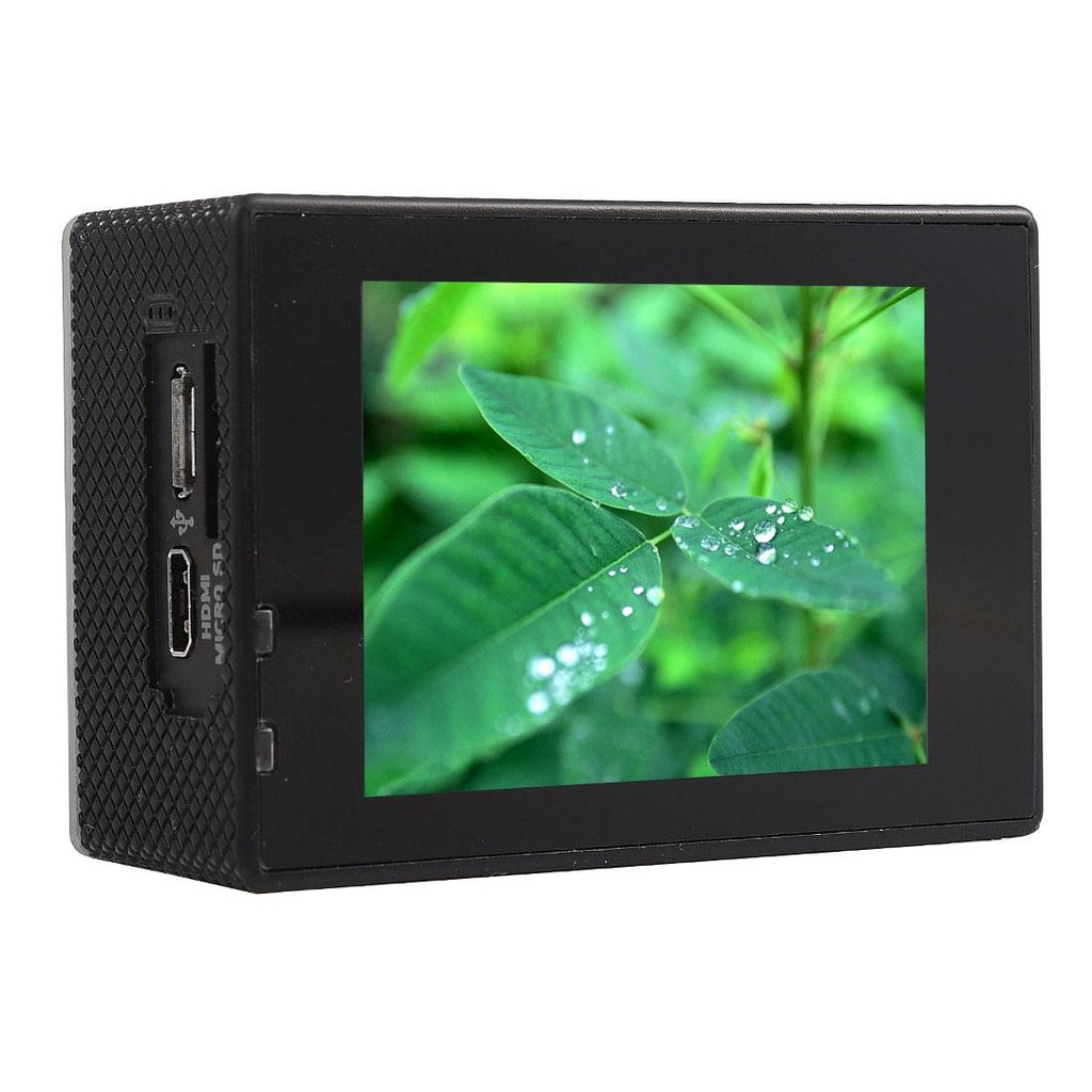 170 Degree Wide Angle Wifi Action Camera with Waterproof Case - Supports 64gb Micro Sd - Yellow