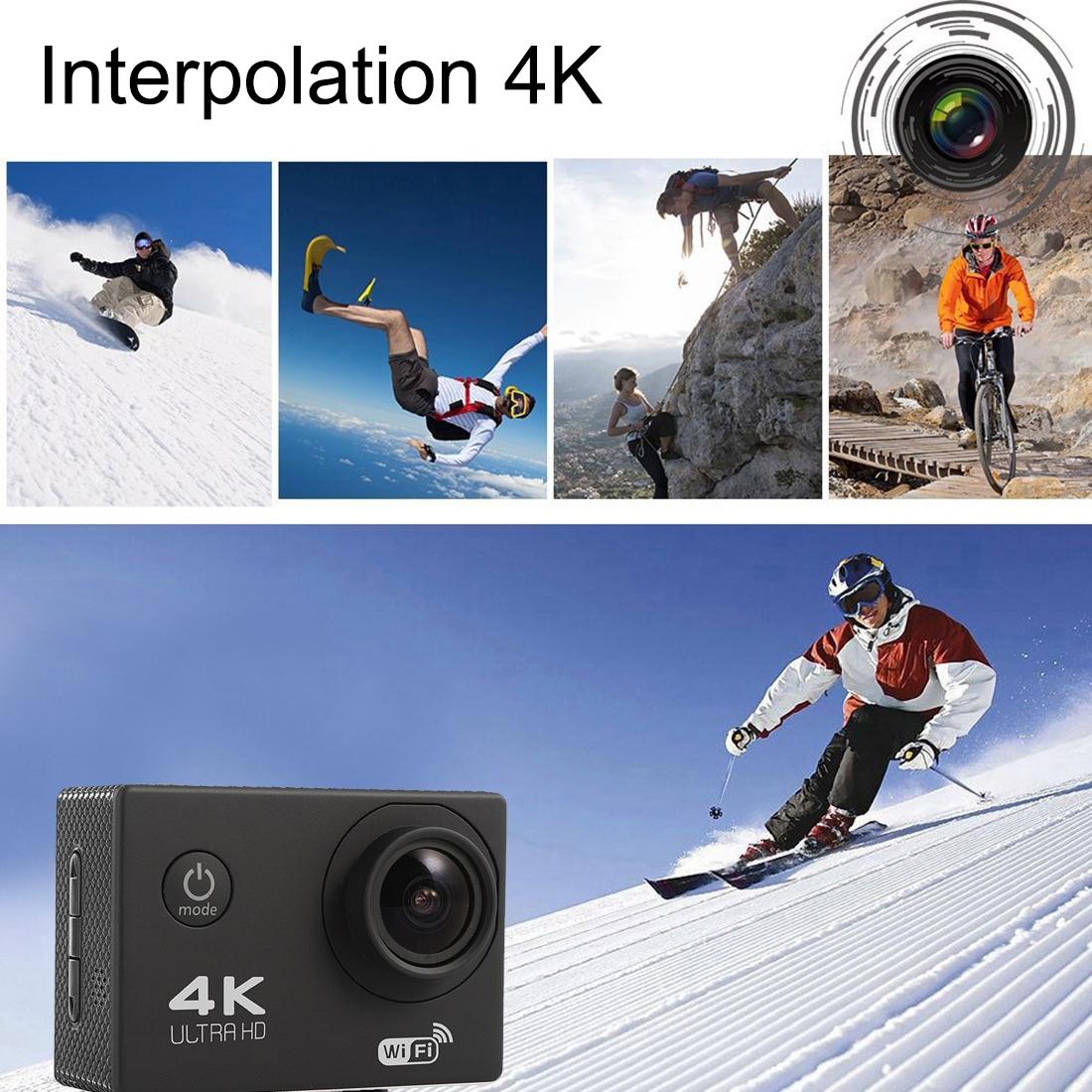 170 Degree Wide Angle Wifi Action Camera with Waterproof Case - Supports 64gb Micro Sd - Yellow
