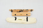 4 Chairs & 1 Table Set Bamboo Camping Folding Portable Outdoor Picnic Travel BBQ