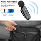 HRIDZ Wireless Lavalier Microphone fast connection Port Mic For Apple iPhone ipad Vlog Live Stream