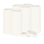 72 x White Masking Tape Rolls – 24mm x 50m Painters Adhesive Tape for Painting