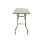 Stainless Steel Kitchen Bench Folding Commercial Prep Work Table 122x61cm