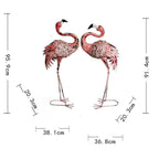 Set 2 Asst Flamingo Statues 96cm