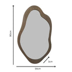 Mid-Century Asymmetric Wall Mirror 54x90cm