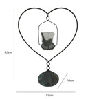 Heart On Base w Floating Candle 45cm