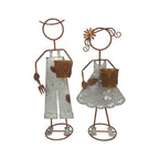 Set 2 Asst Farm Kid Planters 29x82cm
