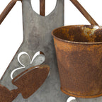 Set 2 Asst Farm Kid Planters 29x82cm