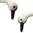 Set 2 Swan Couple Garden Statue 47x73cm