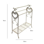 Large Fleur Towel Stand w Shelf 96cm