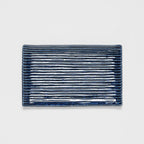 Sushi Plate 24cm Blue Contour Glaze