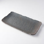 Platter Rectangular 35cm Stone Slab Glaze