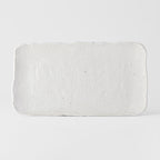 Platter Rectangular 35cm Shell White Glaze