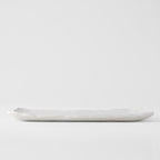 Platter Rectangular 35cm Shell White Glaze