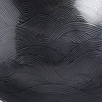 Ramen Bowl 24.5cm Black Wave Glaze