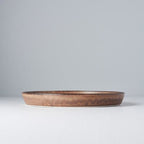 Plate High Rim 25cm Toffee Glaze