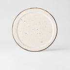 Plate Organic Flat 25.5cm Piro Piro Glaze