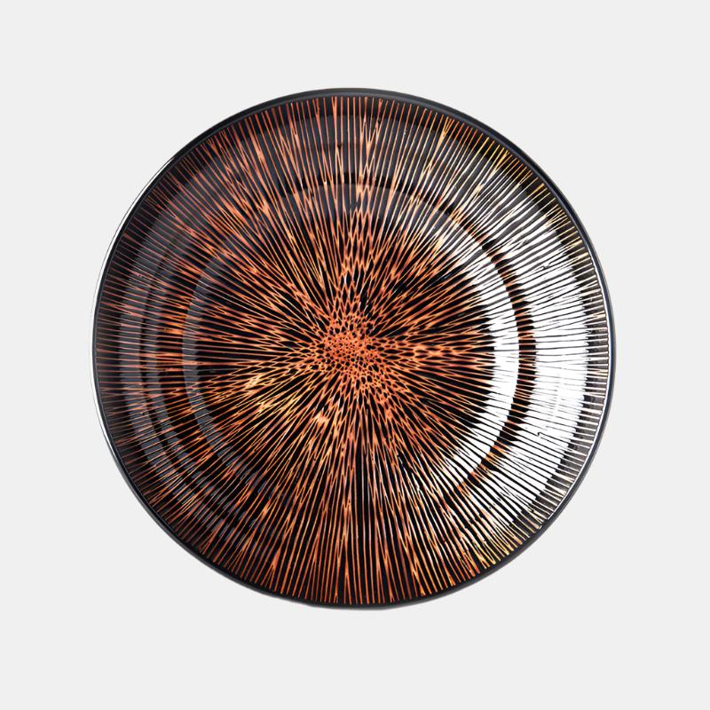 Serving Bowl 28.5cm Bronze Converging Glaze