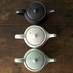 Teapot 400ml Matte Black Glaze