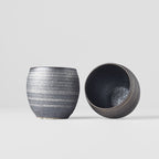 Cup Set Sho Chu 2pcs 320ml Silver Bronze Glaze