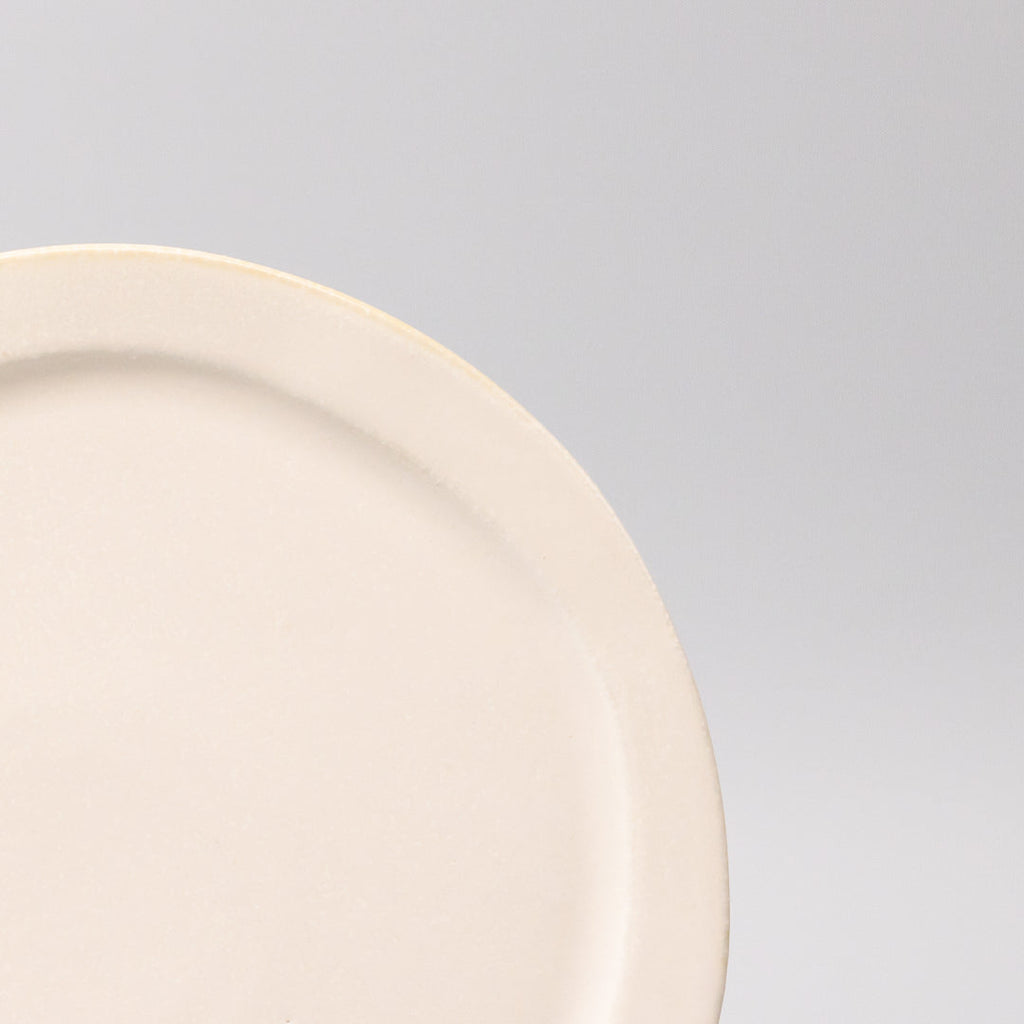 Plate Organic Flat 25.5cm Craft White Glaze