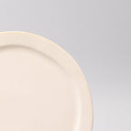 Plate Organic Flat 25.5cm Craft White Glaze